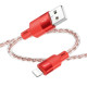 Дата кабель Hoco X99 Crystal Junction USB to Lightning (1.2m)