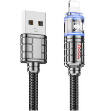 Дата кабель Hoco U122 Lantern Transparent Discovery Edition USB to Lightning (1.2m)