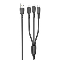 Дата кабель Borofone BX71 USB to 3in1 (1m)