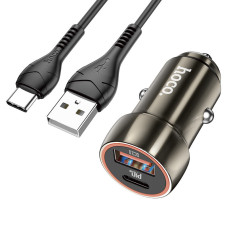 АЗП Hoco Z46A Blue whale PD 20W + QC3.0 + Type-C