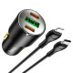 АЗП Hoco NZ6 PD45W (2Type-C/1USB) + Type-C to Lightning