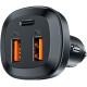 АЗП Acefast B9 66W (2USB-A+USB-C) three port metal car charger