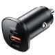 АЗП Acefast B1 mini 38W (USB-C+USB-A) dual-port metal car charger