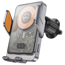 Автотримач з БЗП Hoco HW7 Transparent Discovery Edition (air outlet)
