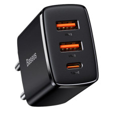 МЗП Baseus Compact Quick Charger 30W QC+ PD (1Type-C + 2USB) (CCXJ-E)