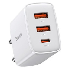 МЗП Baseus Compact Quick Charger 30W QC+ PD (1Type-C + 2USB) (CCXJ-E)