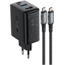 МЗП Acefast A17 65W GaN multi-function HUB + кабель Type-C to Type-C