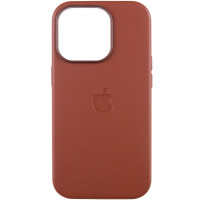 Шкіряний чохол Leather Case (AAA) with MagSafe and Animation для Apple iPhone 14 Pro (6.1