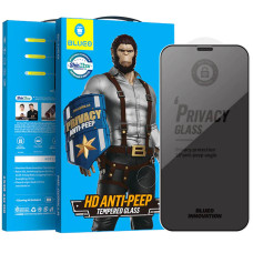 Захисне 2.5D скло Blueo Full Cover Anti-Peep для Apple iPhone 12 Pro / 12 (6.1