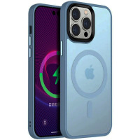 TPU+PC чохол Metal Buttons with MagSafe Colorful для Apple iPhone 14 Pro (6.1