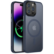 TPU+PC чохол Metal Buttons with MagSafe Colorful для Apple iPhone 14 Pro (6.1