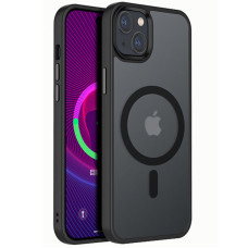 TPU+PC чохол Metal Buttons with MagSafe Colorful для Apple iPhone 14 (6.1