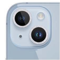 Захисне скло Metal Sparkles на камеру (в упак.) для Apple iPhone 15 (6.1