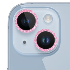 Захисне скло Metal Sparkles на камеру (в упак.) для Apple iPhone 15 (6.1