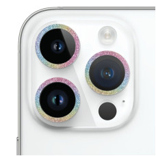 Захисне скло Metal Sparkles на камеру (в упак.) для Apple iPhone 15 Pro (6.1