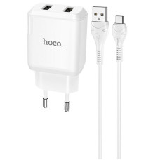 МЗП HOCO N7 (2USB/2,1A) + USB - MicroUSB