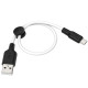 Дата кабель Hoco X21 Plus Silicone MicroUSB Cable (0.25m)