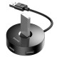 Перехідник HUB Baseus Round Box USB to USB 3.0 + 3USB 2.0 (CAHUB-F)